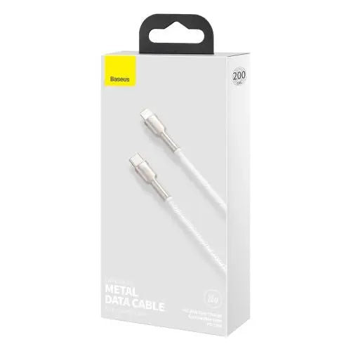USB-C cable for Lightning Baseus Cafule PD 20W 2m (white) - Lightning cable<<<Accessories<<<Основна<<<DunaXML&&&USB-C