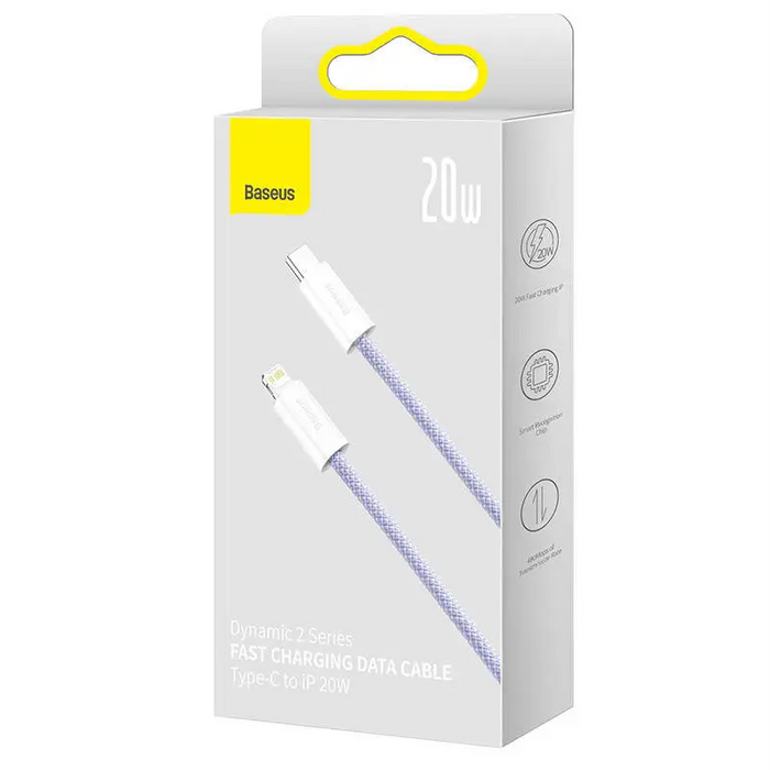 USB-C cable for Lightning Baseus Dynamic 2 Series 20W 1m (purple) - USB-C to Lightning<<<USB cables<<<GSM