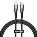 USB-C cable for Lightning Baseus Glimmer Series 20W 1m (Black) - USB-C to Lightning<<<USB cables<<<GSM