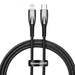 USB-C cable for Lightning Baseus Glimmer Series 20W 1m (Black) - USB-C to Lightning<<<USB cables<<<GSM