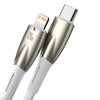 USB-C cable for Lightning Baseus Glimmer Series 20W 1m (White) - USB-C to Lightning<<<USB cables<<<GSM