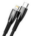 USB-C cable for Lightning Baseus Glimmer Series 20W 2m (Black) - USB-C to Lightning<<<USB cables<<<GSM
