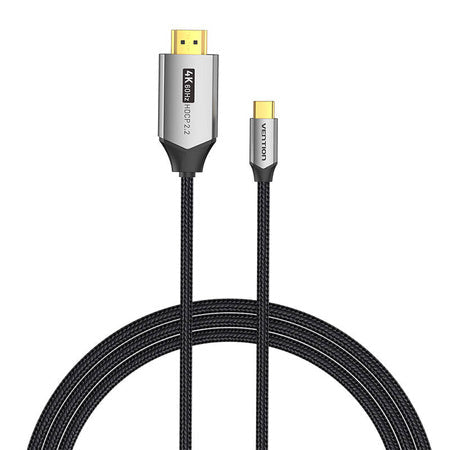 USB-C do HDMI 2.0 cable Vention CRBBF 1m 4K 60Hz (black) - Video cables<<<Cables<<<IT