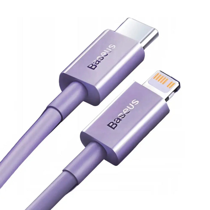 USB-C fast charging / data transfer cable - Lightning PD 20W 1m Baseus Superior Series - purple - Cell phone