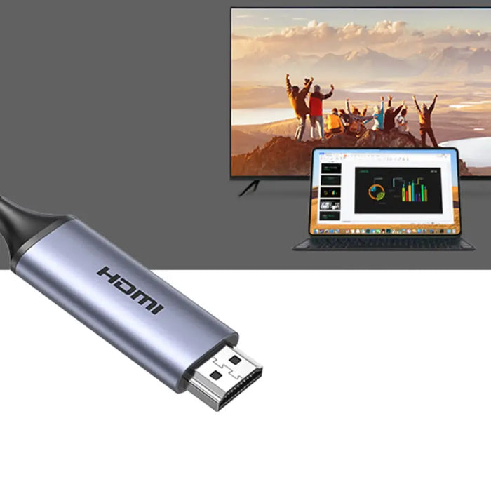USB C - HDMI 2.1 8K 60Hz Cable 1.5m Ugreen CM565 - Gray - Video cables<<<HurtelXML