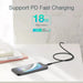 USB-C - Lightning Choetech IP0042 MFi cable 480Mb/s 3A 3m - black - Cell phone cables<<<HurtelXML