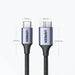 USB C / micro USB-B 3.0 cable Ugreen US565 5Gb/s 3A 1m - gray - Cell phone cables<<<HurtelXML