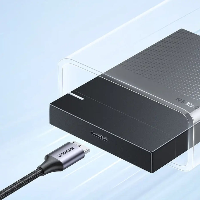 USB C / micro USB-B 3.0 cable Ugreen US565 5Gb/s 3A 1m - gray - Cell phone cables<<<HurtelXML