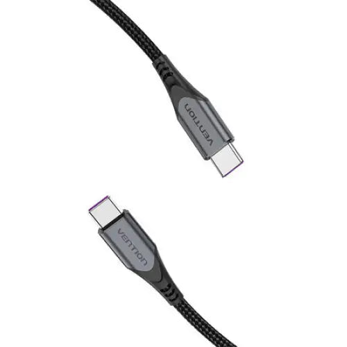 USB-C to USB-C 100W Vention TAHHF 5A 1m USB 3.1 Gen2 4k cable (gray) - USB-C to USB-C<<<USB cables<<<GSM