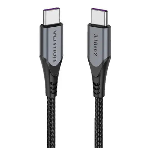 USB-C to USB-C 100W Vention TAHHF 5A 1m USB 3.1 Gen2 4k cable (gray) - USB-C to USB-C<<<USB cables<<<GSM