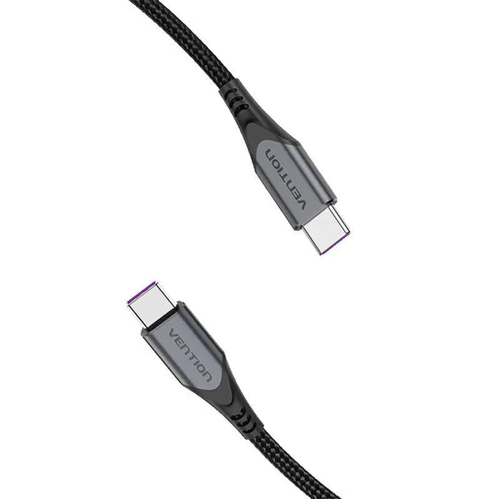 USB-C to USB-C 100W Vention TAHHF 5A 1m USB 3.1 Gen2 4k cable (gray) - USB-C to USB-C<<<USB cables<<<GSM