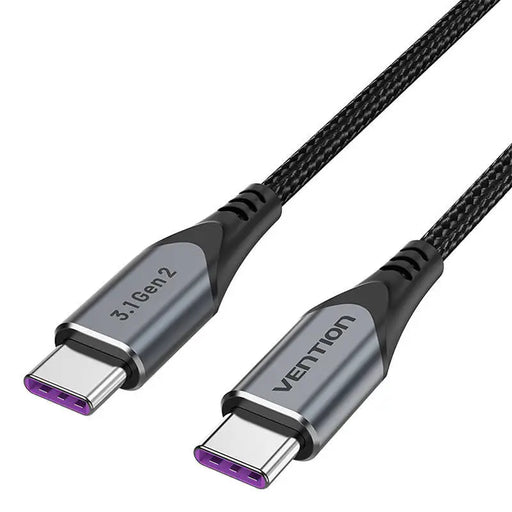 USB-C to USB-C 100W Vention TAHHF 5A 1m USB 3.1 Gen2 4k cable (gray) - USB-C to USB-C<<<USB cables<<<GSM