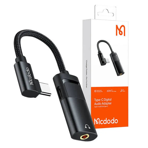 USB-C to AUX mini jack 3.5mm + USB-C adapter Mcdodo CA-1880 (black) - Audio adapters<<<GSM Accessories<<<InnproXML