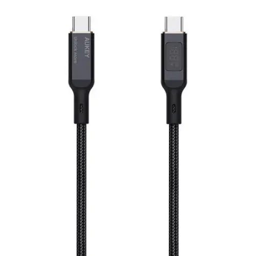 USB-C to USB-C Cable Aukey CB-MCC102 100W 1.8m (black) - USB-C to USB-C<<<USB cables<<<GSM Accessories<<<InnproXML