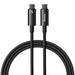 USB-C to USB-C cable Baseus Tungsten Gold 240W 1m (black) - USB-C to USB-C<<<USB cables<<<GSM