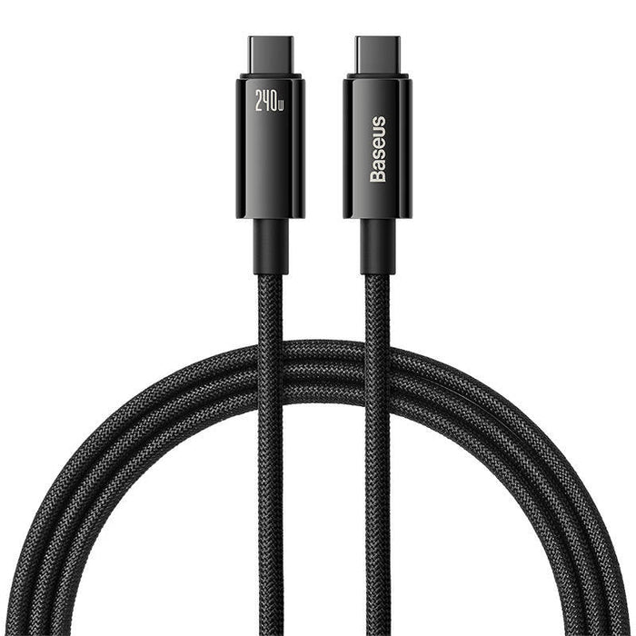 USB-C to USB-C cable Baseus Tungsten Gold 240W 1m (black) - USB-C to USB-C<<<USB cables<<<GSM