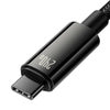 USB-C to USB-C cable Baseus Tungsten Gold 240W 2 m (black) - USB-C to USB-C<<<USB cables<<<GSM