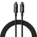 USB-C to USB-C cable Baseus Tungsten Gold 240W 2 m (black) - USB-C to USB-C<<<USB cables<<<GSM