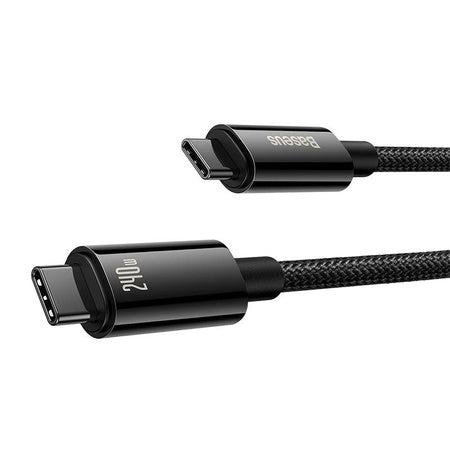 USB-C to USB-C cable Baseus Tungsten Gold 240W 3m (black) - USB-C to USB-C<<<USB cables<<<GSM