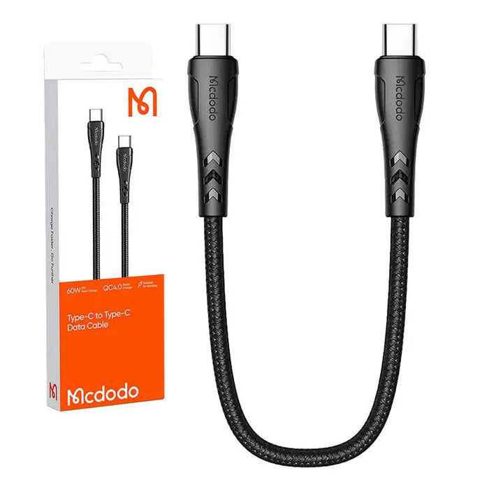 USB-C to USB-C cable Mcdodo CA-7640 PD 60W 0.2m (black) - USB-C to USB-C<<<USB cables<<<GSM Accessories<<<InnproXML