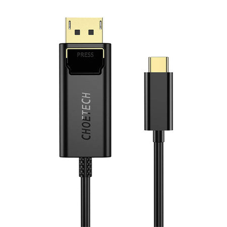 USB-C to Display Port cable Choetech XCP-1801BK unidirectional 4K 1.8m (black) - Video cables<<<Cables<<<IT
