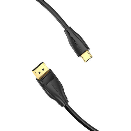 USB-C to DisplayPort 1.4 Cable Vention CGYBG 1,5m 8K 60Hz/4K 120Hz (black) - Video cables<<<Cables<<<IT