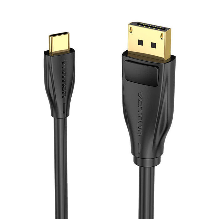USB-C to DisplayPort 1.4 Cable Vention CGYBH 2m 8K 60Hz/4K 120Hz (black) - Video cables<<<Cables<<<IT