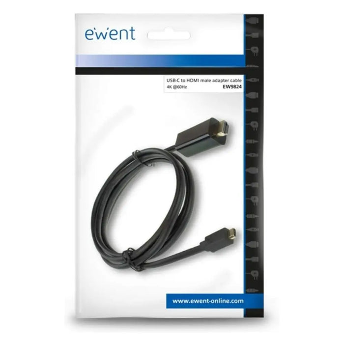 USB-C to HDMI Adapter Ewent EW9824 Black 2 m - Компютър Кабели и адаптери<<<Компютри|