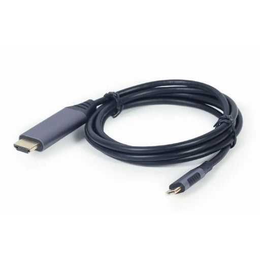 USB-C to HDMI Cable GEMBIRD CC-USB3C-HDMI-01-6 Black Grey 1,8 m - Адаптери<<<Компютър Кабели и адаптери<<<Компютри|