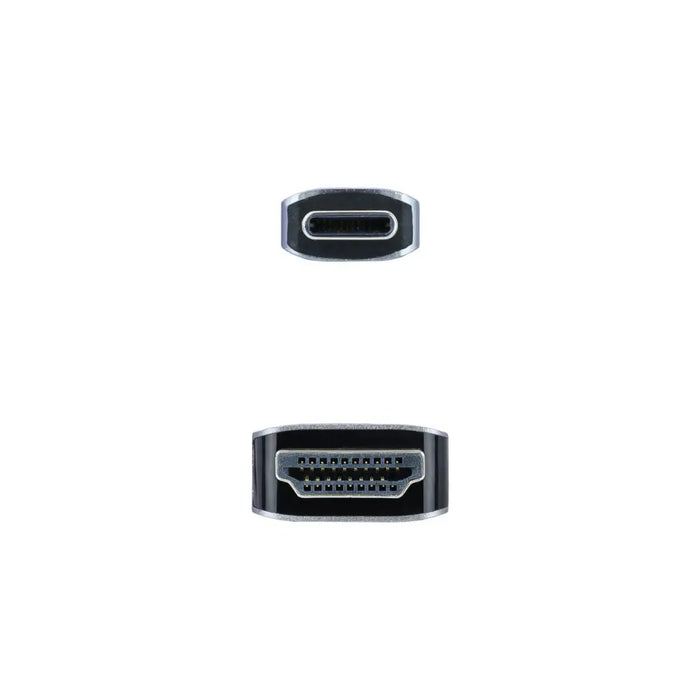 USB-C to HDMI Cable NANOCABLE 10.15.5102 1,8 m Black - Компютър Кабели и адаптери<<<Компютри|