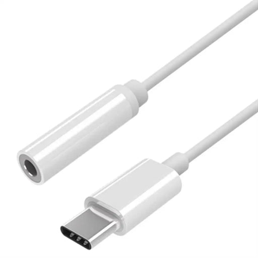 USB-C to Jack 3.5 mm Adapter Aisens A109-0384 15 cm White - Електроника Телевизори<<<Компютри|