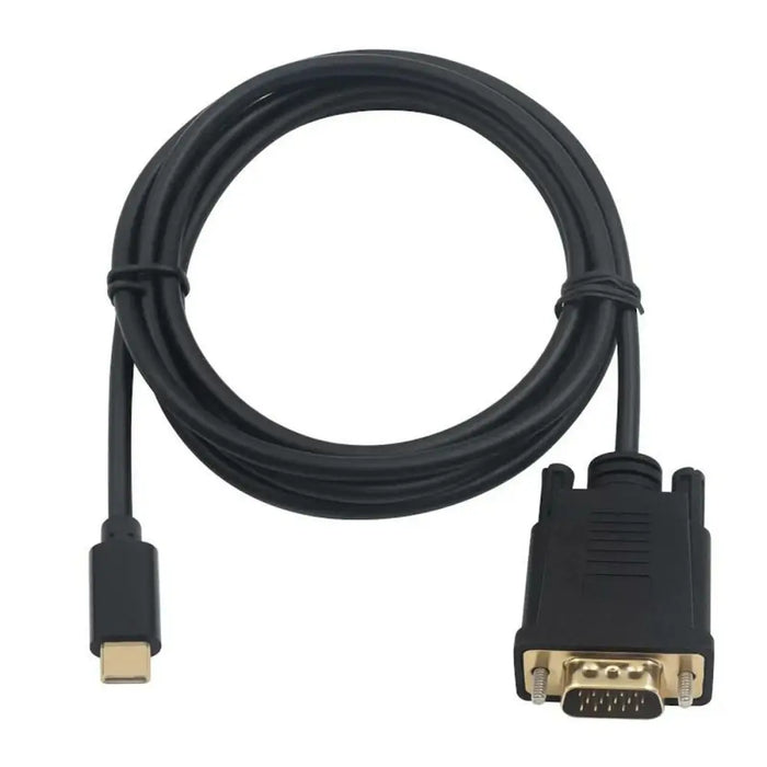 USB-C to VGA Adapter Ewent EC1052 Black 1,8 m - Компютър Кабели и адаптери<<<Компютри|