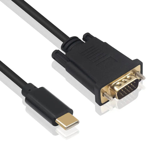 USB-C to VGA Adapter Ewent EC1052 Black 1,8 m - Компютър Кабели и адаптери<<<Компютри|