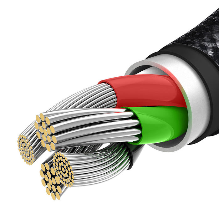 USB cable 3in1 Baseus Tungsten Gold USB to micro USB / USB-C / Lightning 3.5A 1.5m (black) - Combo Cables<<<USB
