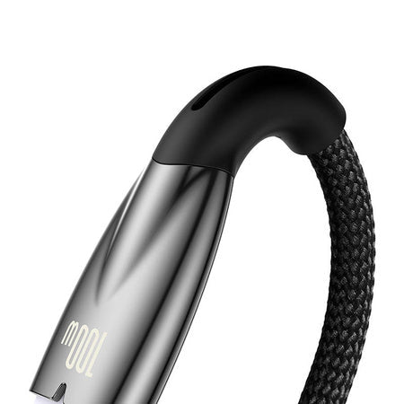USB cable for USB-C Baseus Glimmer Series 100W 2m (Black) - USB to USB-C<<<USB cables<<<GSM
