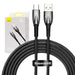 USB cable for USB-C Baseus Glimmer Series 100W 2m (Black) - USB to USB-C<<<USB cables<<<GSM
