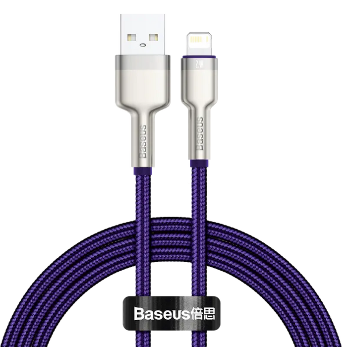 USB cable for Lightning Baseus Cafule 2.4A 1m (purple) - USB to Lightning<<<USB cables<<<GSM Accessories<<<InnproXML