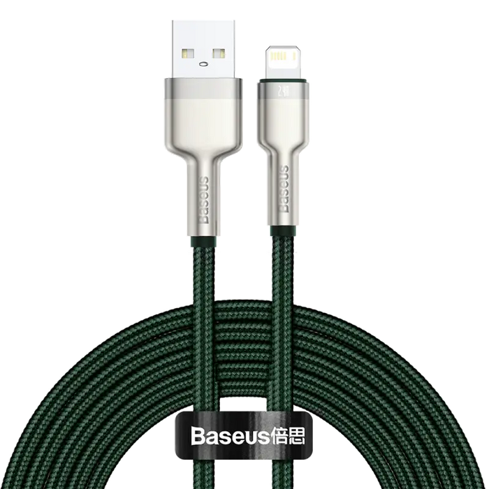 USB cable for Lightning Baseus Cafule 2.4A 2m (green) - USB to Lightning<<<USB cables<<<GSM Accessories<<<InnproXML