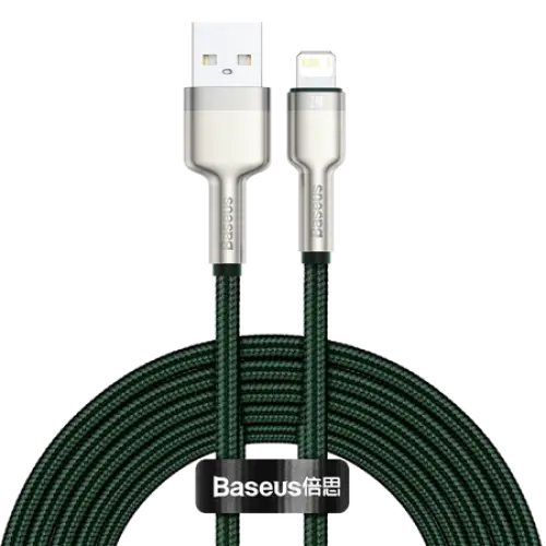 USB cable for Lightning Baseus Cafule 2.4A 2m (green) - USB to Lightning<<<USB cables<<<GSM Accessories<<<InnproXML