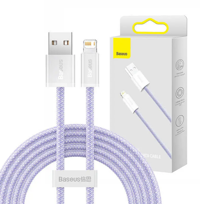 USB cable for Lightning Baseus Dynamic 2 Series 2.4A 2m (purple) - USB to Lightning<<<USB cables<<<GSM