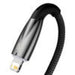 USB cable for Lightning Baseus Glimmer Series 2.4A 1m (Black) - USB to Lightning<<<USB cables<<<GSM