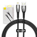 USB cable for Lightning Baseus Glimmer Series 2.4A 1m (Black) - USB to Lightning<<<USB cables<<<GSM