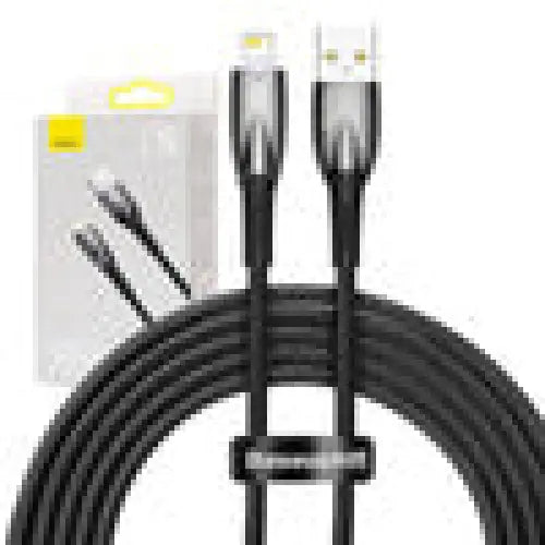 USB cable for Lightning Baseus Glimmer Series 2.4A 2m (Black) - USB to Lightning<<<USB cables<<<GSM