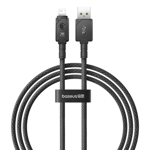 USB cable - Lightning Baseus Unbreakable 2.4A 480Mbps 1m - black - Cell phone cables<<<HurtelXML&&&USB