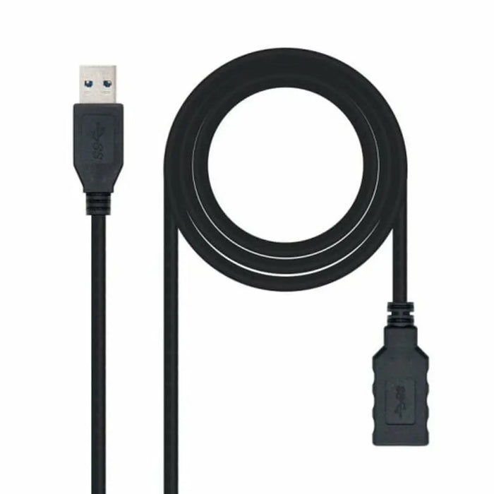 USB Cable NANOCABLE 10.01.0903-BK Black 3 m - Компютър Кабели и адаптери<<<Компютри| Електроника<<<BigBuy&&&USB