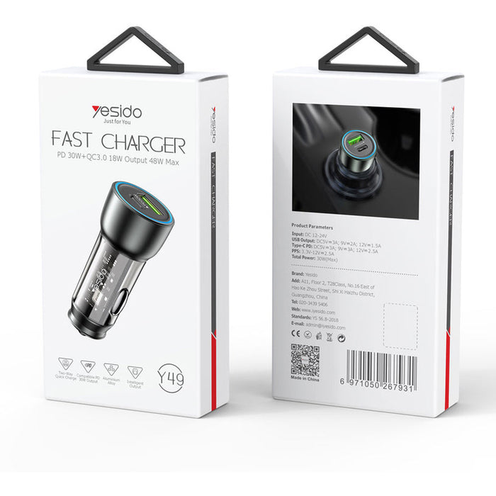 USB CAR CHARGER 30W YESIDO - Други автоаксесоари<<<Авто интериор<<<Авто и вело<<<Praktiker