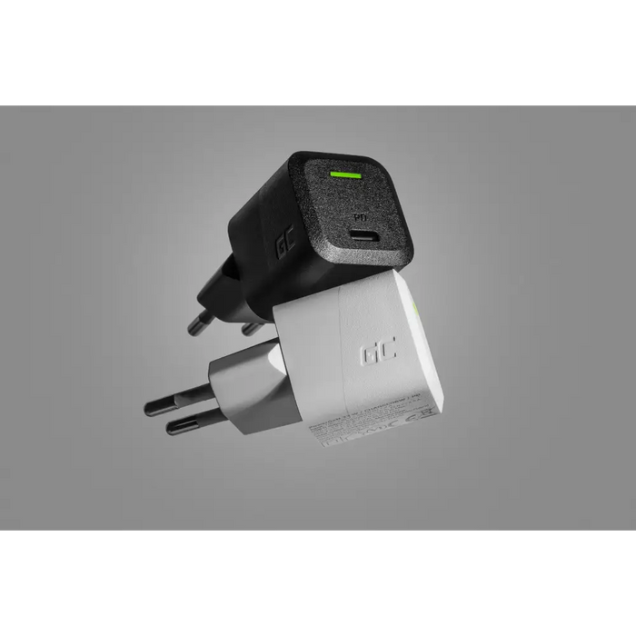 USB Charger Green Cell PowerGaN 33 W PD 3.0 QC 3.0 1x USB-C black - ChargersLAD-SIC<<<Power supplies