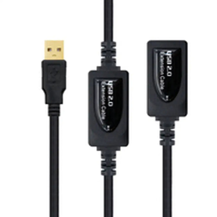 USB Extension Cable NANOCABLE 10.01.0213 Black 15 m - Компютър Кабели и адаптери<<<Компютри| Електроника<<<BigBuy&&&USB