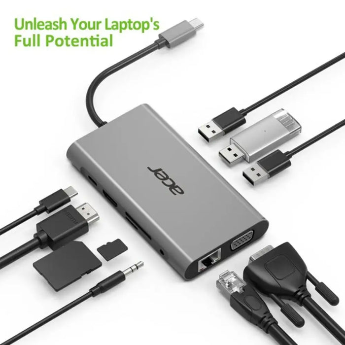 USB Hub Acer HP.DSCAB.002 Silver - HUB USB<<<Компютър Мрежи и компоненти<<<Компютри| Електроника<<<BigBuy&&&Notebooks