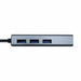 USB Hub Aisens A106-0401 Grey (1 Unit) - Компютър Мрежи и компоненти<<<Компютри| Електроника<<<BigBuy&&&HUB